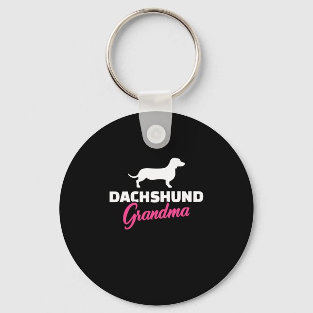 Llavero Abuela de Dachshund (Anverso)