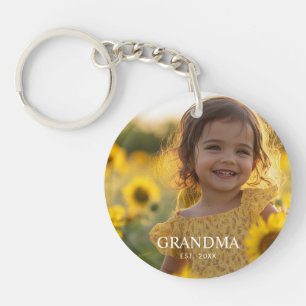 Llavero Abuela de Foto Personalizada