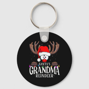 Llavero Abuela de Santa Claus Reno Navideño a juego