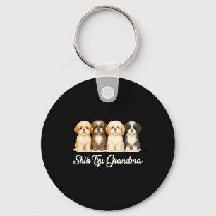 Llavero Abuela de Shih Tzu Regalo de Amante de Perro Lindo