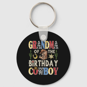 Llavero Abuela Del Cowboy De Cumpleaños Rodeo Occidental