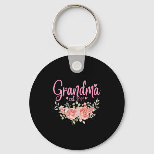 Llavero Abuela Est.2025 Flor Floral Lover Nana Team Mat
