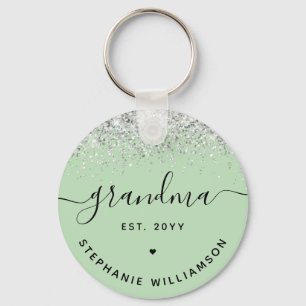 Llavero Abuela Est Purpurina Confetti Personalizado Regalo
