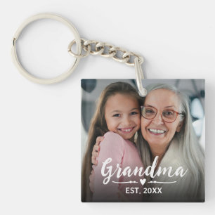 Llavero Abuela Estableció Escritura Blanca Foto
