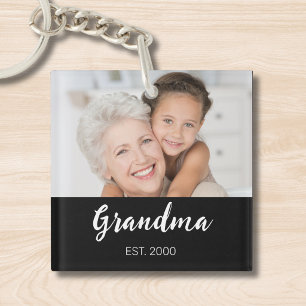 Llavero Abuela Estableció Foto de Escritura Moderna