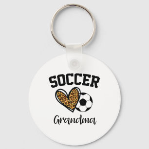 Llavero Abuela Fútbol Corazón de Leopardo Divertido Día de
