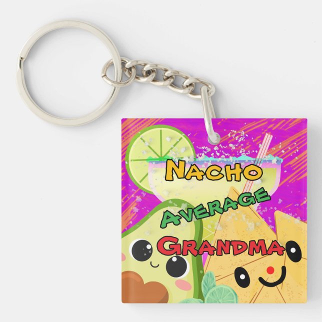 Llavero Abuela No Promedio Divertida (Frente)