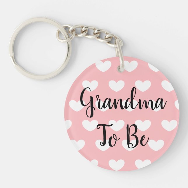 Llavero Abuela por ser, ultrasonido de Invitación de embar (Frente)