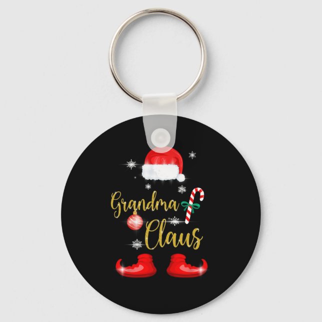 Llavero Abuela Santa Claus Navidades familiares divertidos (Anverso)