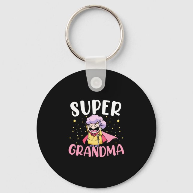 Llavero Abuela superhéroe abuela superhéroe abuela (Anverso)
