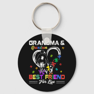 Llavero Abuela Y Abuela Mejor Amigo Del Autismo De Vida A