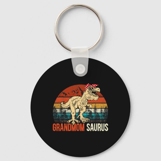 Llavero Abuelaurus T Rex Dinosaurio Abuela Saurus Coincide (Anverso)