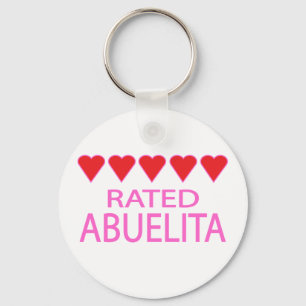 Llavero Abuelita de cinco corazones