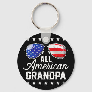 Llavero Abuelo americano 4 de julio familia combinando