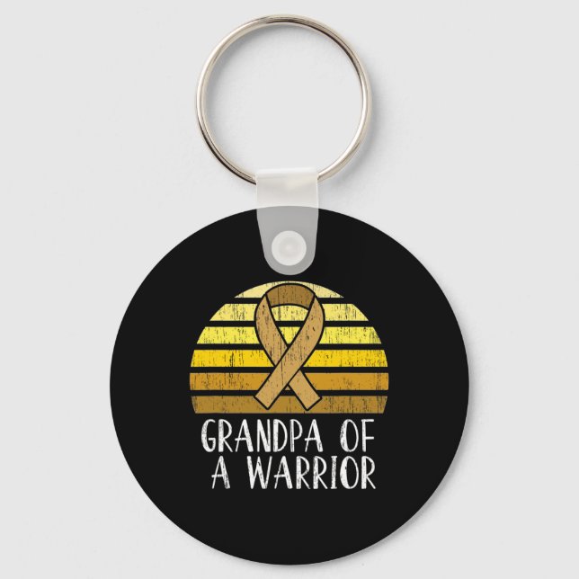 Llavero Abuelo De Conciencia Sobre El Cáncer Infantil De G (Anverso)