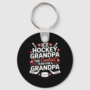Llavero Abuelo de Hockey sobre Hielo El Término Más Cool P