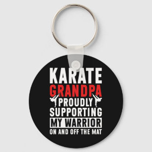 Llavero Abuelo de Karate apoyando a mi guerrero Karate Gra