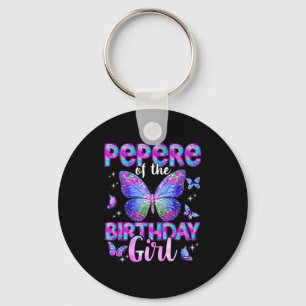 Llavero Abuelo de la familia de mariposas de la cumpleañer