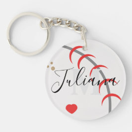 Llavero Abuelo de papá, madre de béisbol, cadena de claves