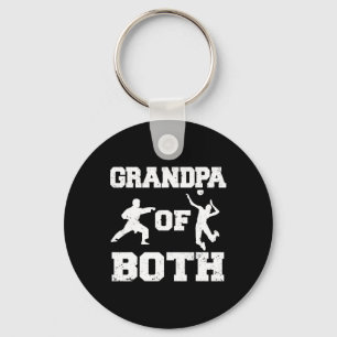 Llavero Abuelo De Voleibol Gracioso Y Abuelo De Karate