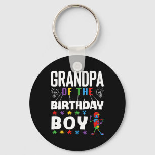 Llavero Abuelo Del Cumpleañero Conciencia Del Autismo Romp