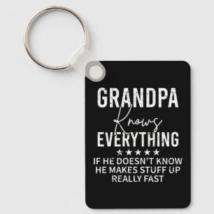 Llavero Abuelo Divertido Lo Sabe Todo Regalo Vintage