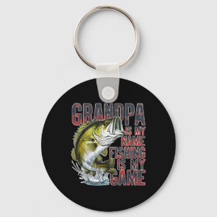 Llavero Abuelo es mi nombre la pesca es mi juego divertido