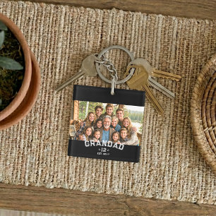 Llavero Abuelo EST Año Foto Recuerdo Total Nietos