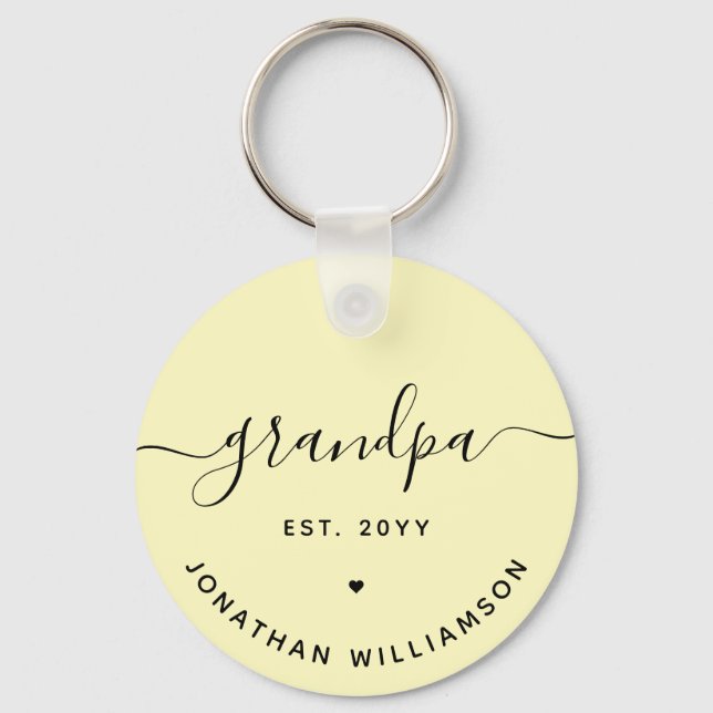 Llavero Abuelo Est Personalizado Nuevos Regalos Abuelos (Anverso)