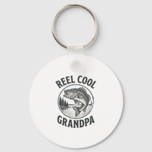 Llavero Abuelo Genial Camiseta Diseño de Pesca de Lubina V