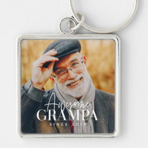 Llavero Abuelo Impresionante Desde 20XX Simple Foto Elegan