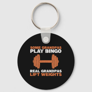 Llavero Abuelo Levanta Pesas Gimnasio Entrenamiento Fisico