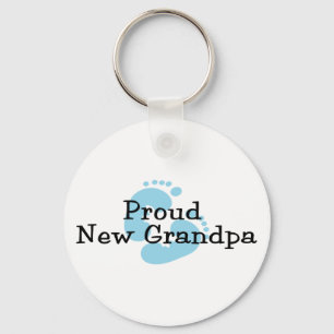 Llavero Abuelo Nuevo Orgulloso Huellas De Bebé Niña