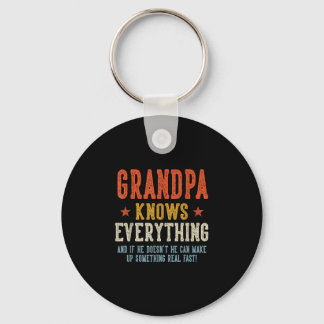 Llavero Abuelo sabe todo día del padre retro