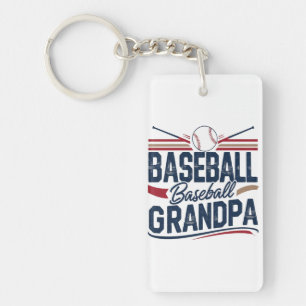 Llavero Abuelo Vintage de Béisbol