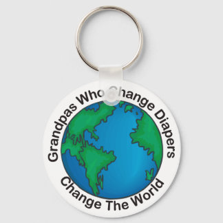 Llavero Abuelos que cambian pañales... Cadenas de teclas