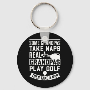 Llavero Abuelos Reales Juegan Golf - Mejor Papá Golfista 