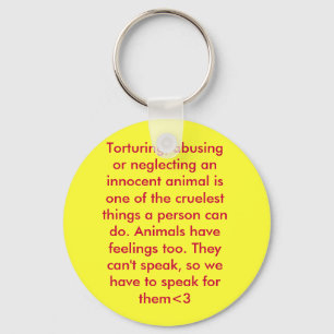 Llavero abuso animal