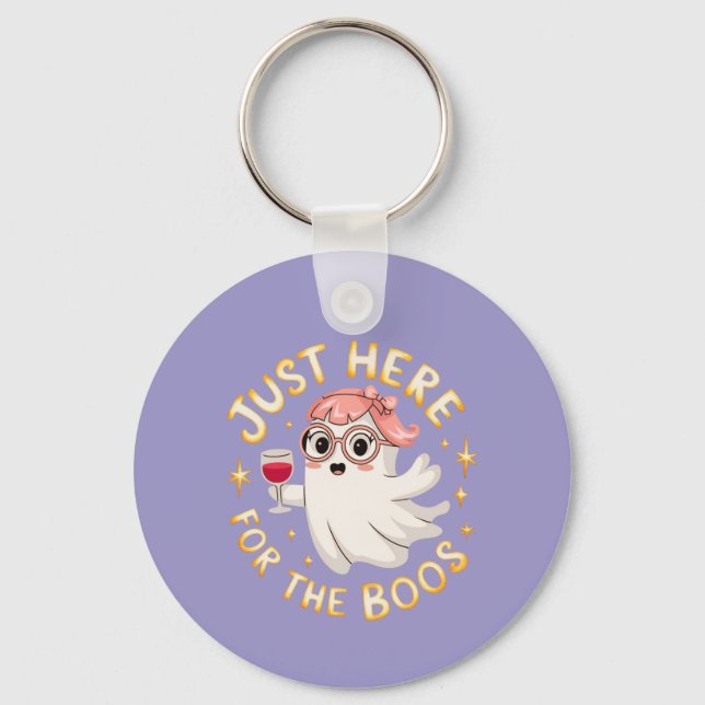 Llavero Acá para los abucheos - Famoso fantasma de Hallowe (Anverso)