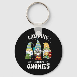 Llavero Acampar con mis gnomos divertidos gnomos campament