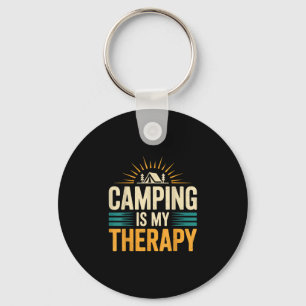 Llavero Acampar es mi terapia
