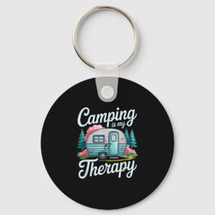 Llavero Acampar es mi terapia campamento de aventuras camp