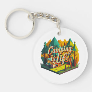 Llavero Acampar es Vida