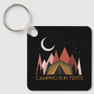 Llavero Acampar Está En Carpas Divertido Acampar