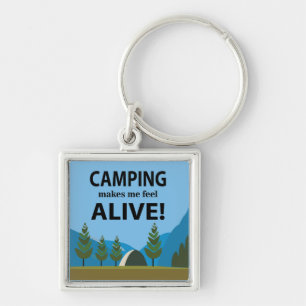 Llavero Acampar Me Hace Sentir Vivo Acampar