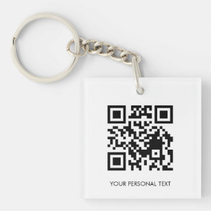Llavero Acceso a sitio web QR personalizado con diseño de