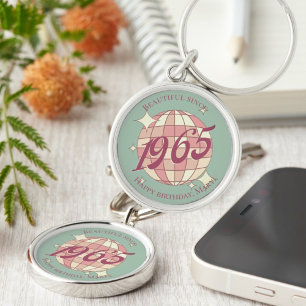 Llavero Accesorio de regalo de cumpleaños 60 vintage 1965