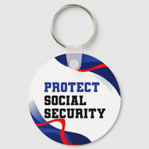 Llavero Accesorio político de Seguridad Social Anti Trump