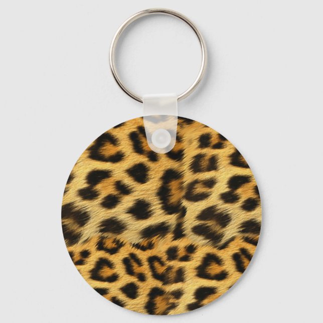 Llavero Accesorios de impresión de piel de leopardo realis (Anverso)