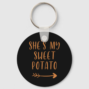 Llavero Acción de Gracias, mi batata dulce, yo soy Yam Set